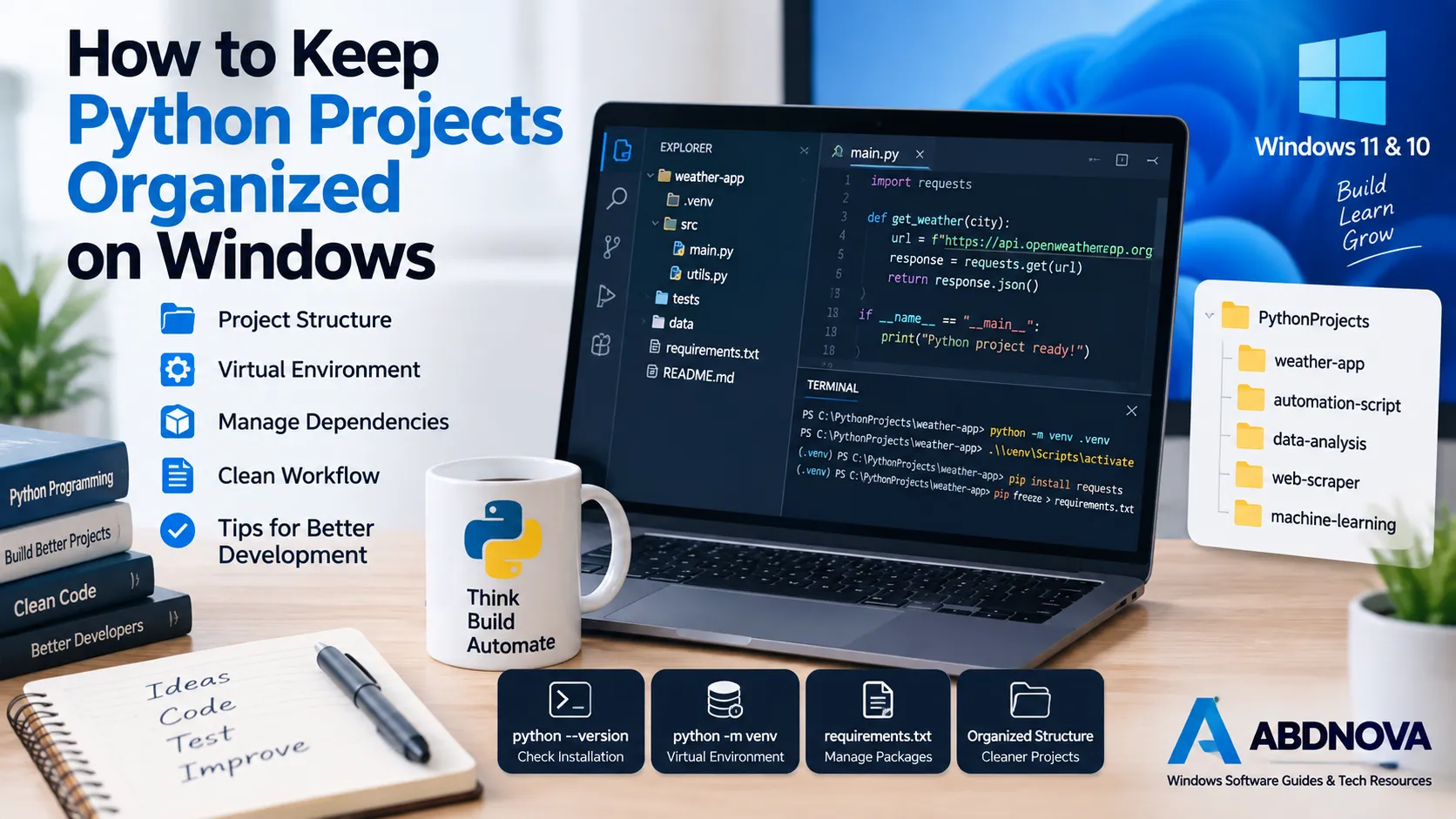 How to Keep Python Projects Organized on Windows