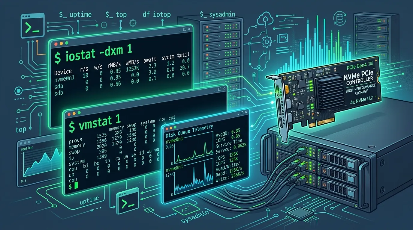 Diagnosing Linux %iowait and Disk Queue Depths: When Storage Saturation Demands Physical Bare-Metal NVMe